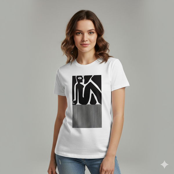 Surreal Figure Graphic Tee