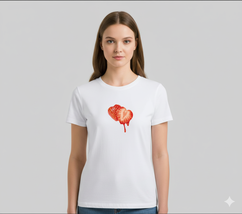 Strawberry Heart Graphic Tee