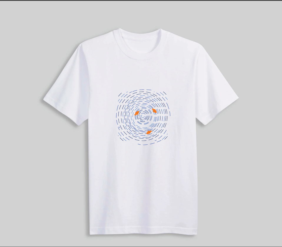 Swirling Lines Fish T-Shirt