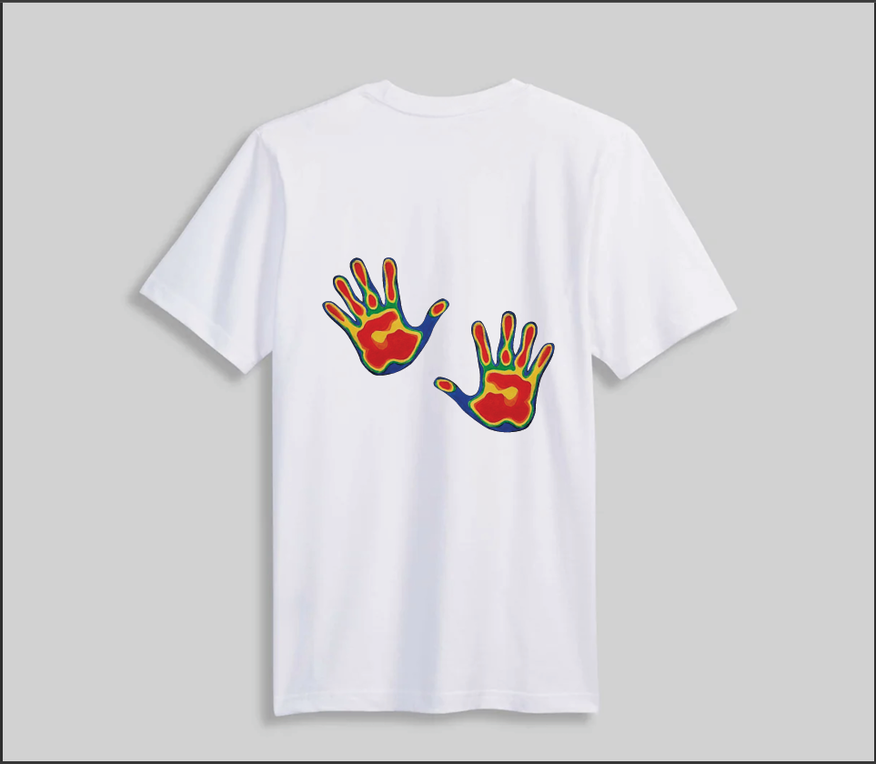Heatmap Handprint Graphic T-Shirt