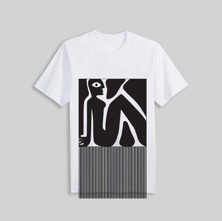 Surreal Figure Graphic Tee